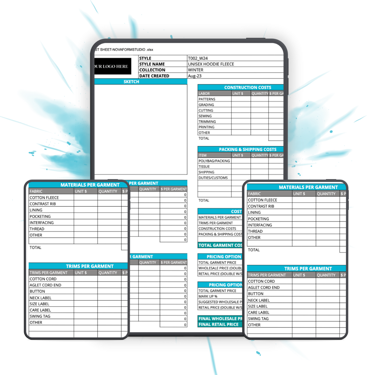 Fashion Costing Sheet